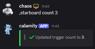 Set reaction count