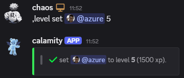 Set a user's level