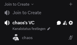 VoiceMaster category and create channel